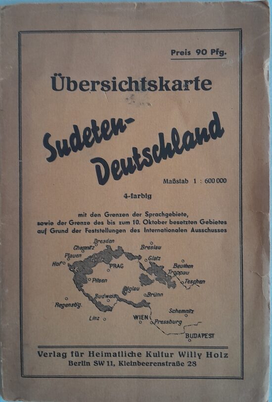 Sudeten Deutschland  Ubersichskarte